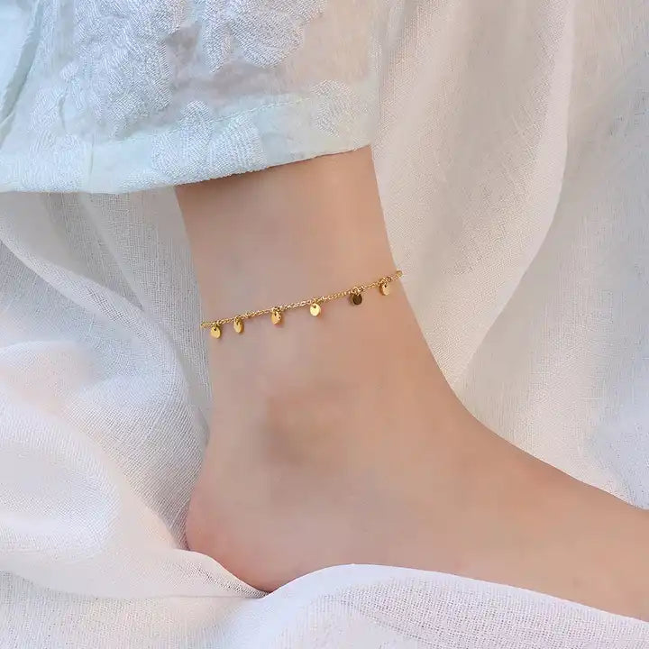 Simple Tassels Anklets