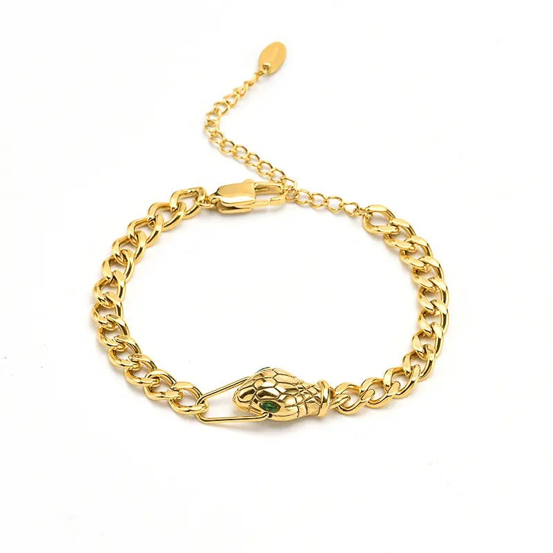 Cuban Link Viper Snake Bracelet