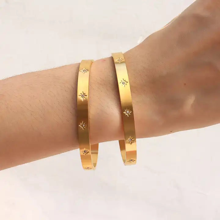 Wide Band Open Bangle