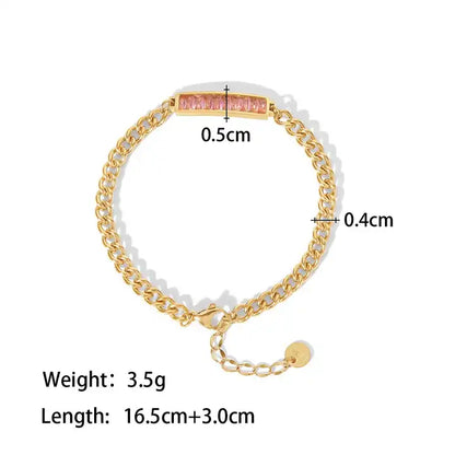 ROMANTIC Pendant Link Chain Bracelet