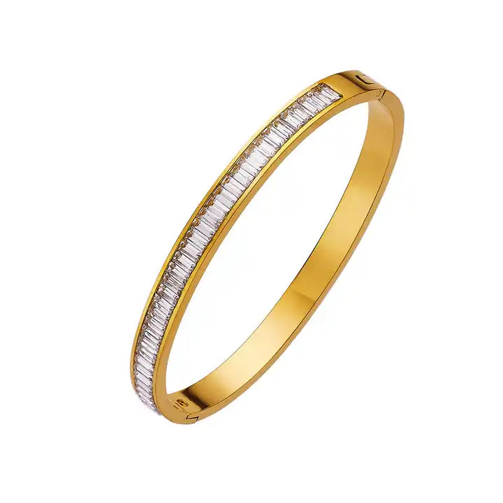 Classic Inlay Zircon Bangle