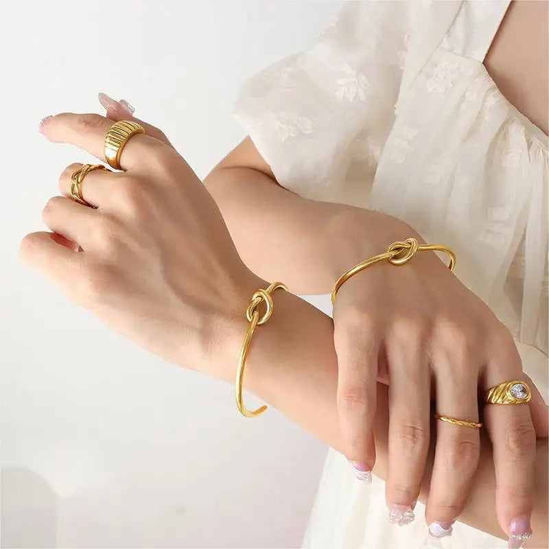 Lia Knot Open Bangles