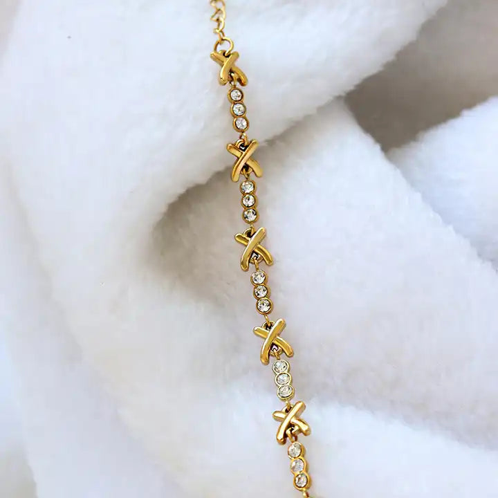 Luxury Zircon Cross Bracelet