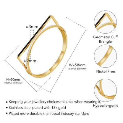 Oval Crystal Bangle