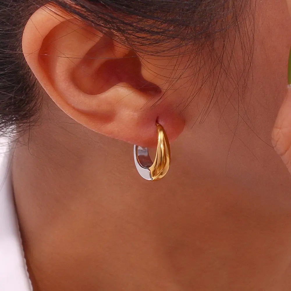 Dainty Huggie Drop Earrings