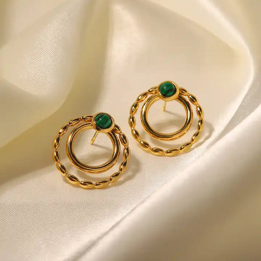 Double Hoops Elegant Earrings