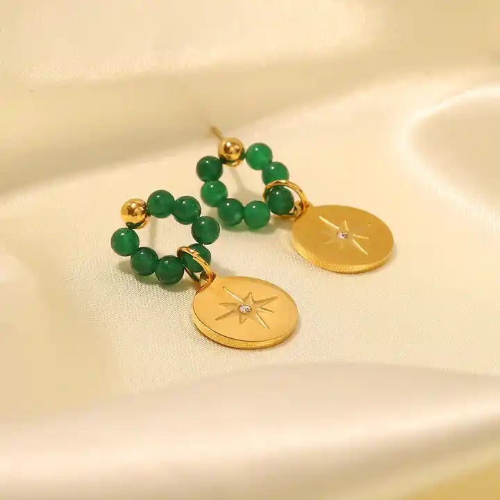 Handmade Natural Beads Earrings