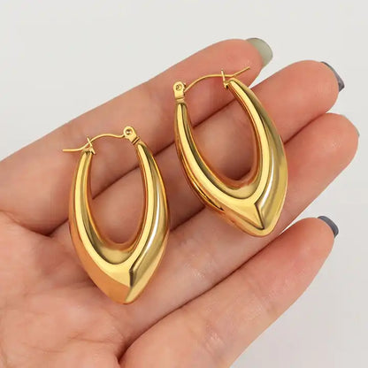 Oval Hoop Earrings