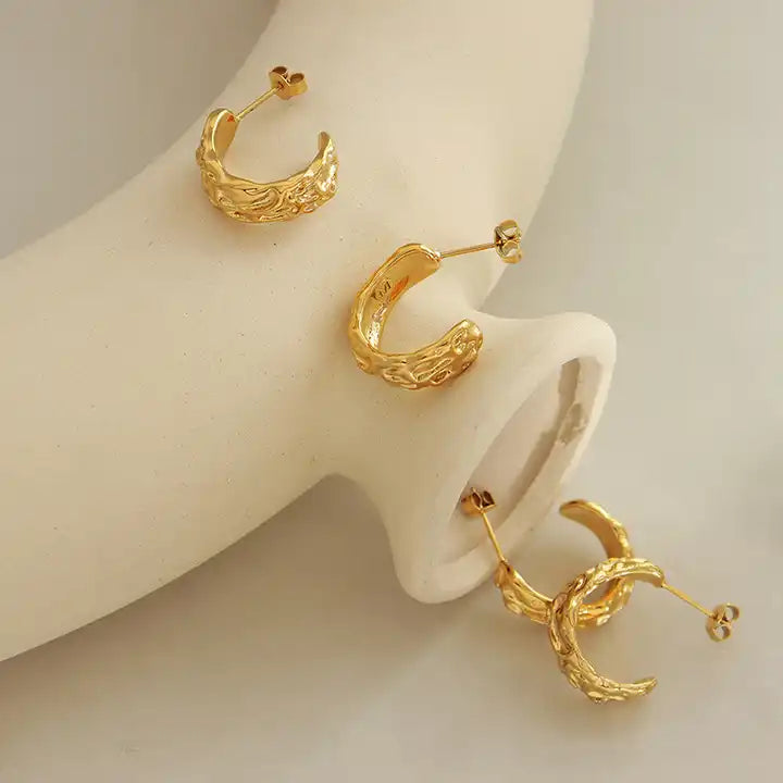 Lava Hoop Earrings