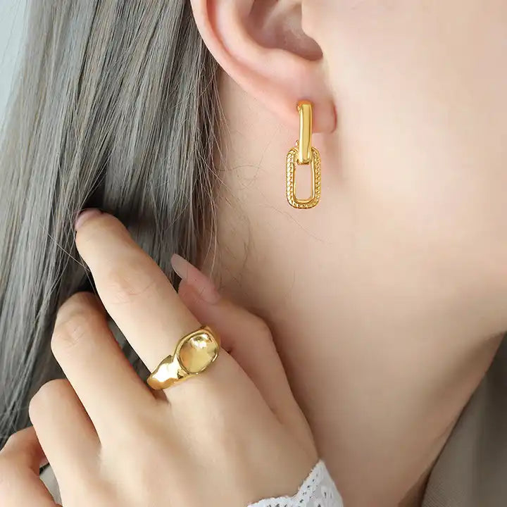 U Shap Hoop Earrings