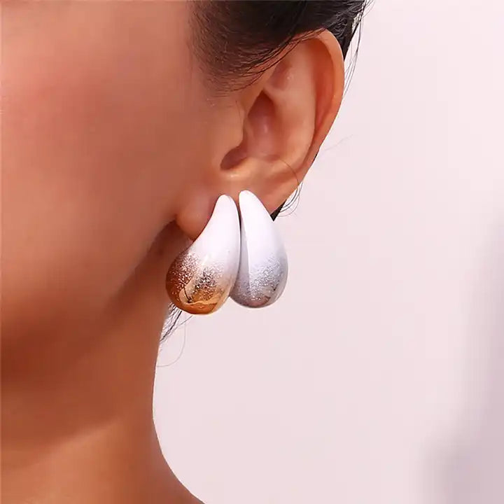 Stylish Hoops Colorful Earrings