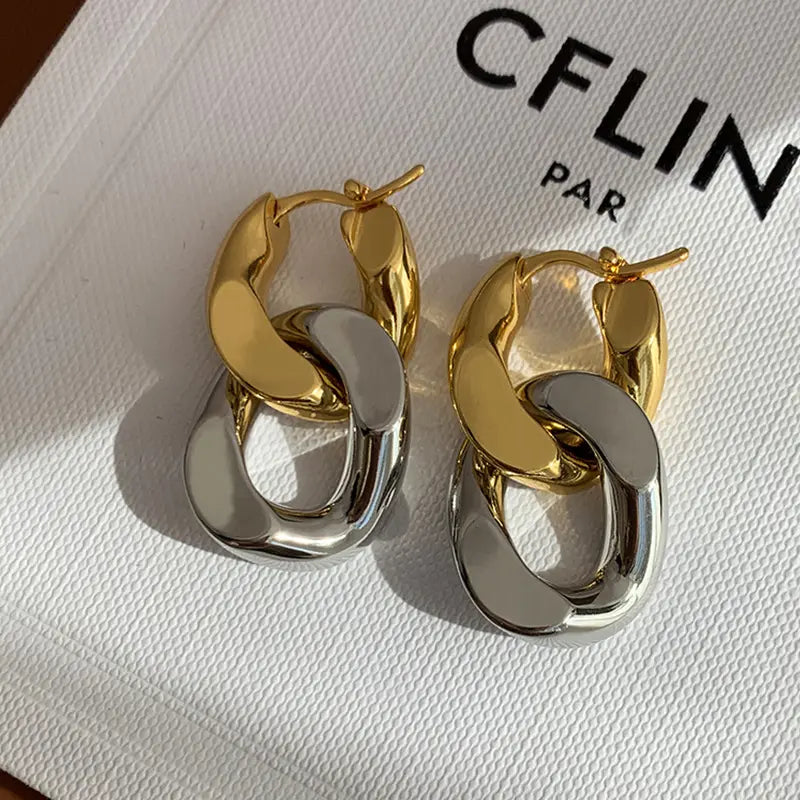 Dainty Cuban Chain Earrings