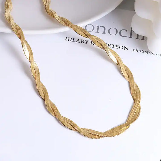 Double Layer Snake Necklace