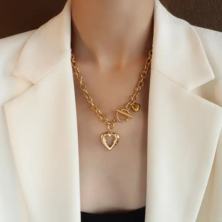 Heart Buckle Chain Necklace