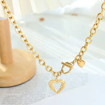 Heart Buckle Chain Necklace