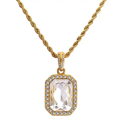 Hip Hop Diamond Pendant Necklace