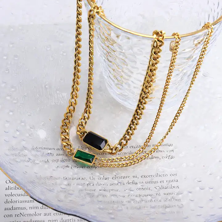 Classie Gemstone Pendant Choker