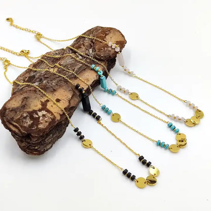 Handmade Natural Turquoise Stone Necklace