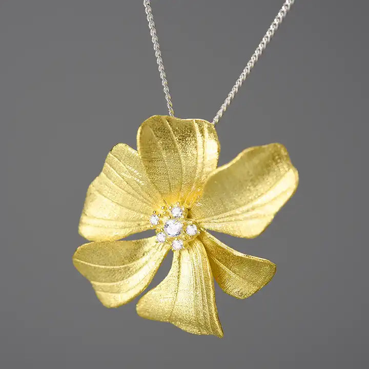 Peony Flower Pendant