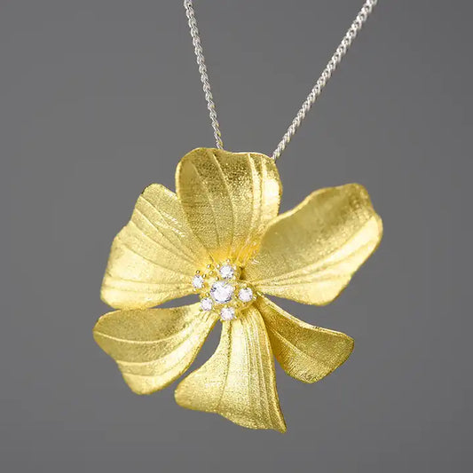 Peony Flower Pendant