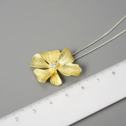 Peony Flower Pendant