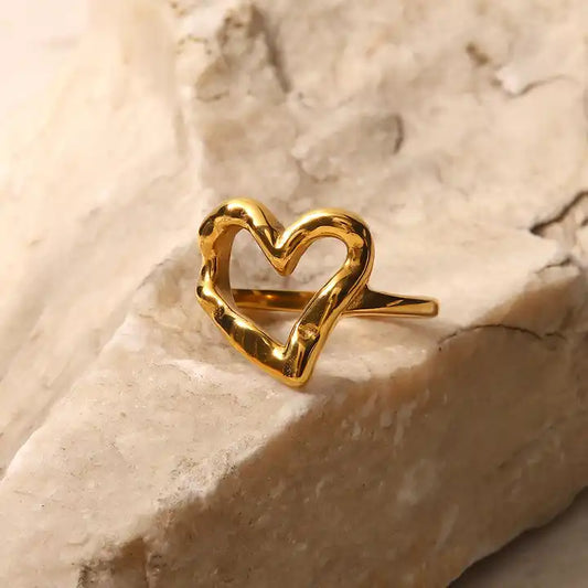 Helen Irregular Heart Ring