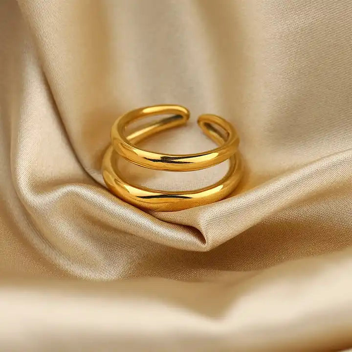 C-shape Double Layer Ring