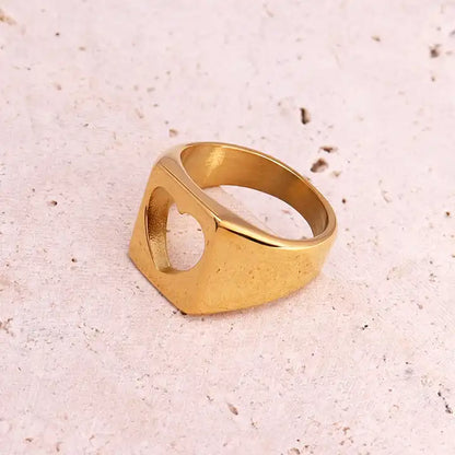 Chunky Love Heart Ring