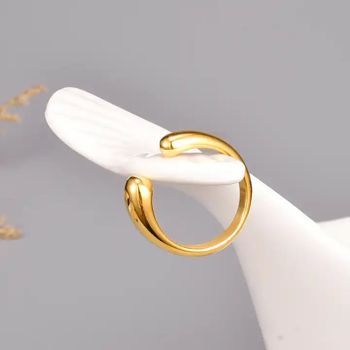 Water Drop Open Ring