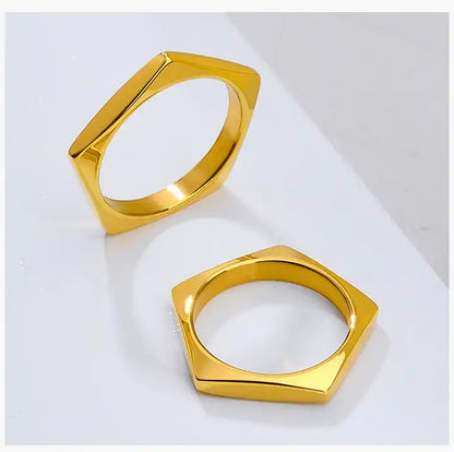 Geometric Lock Nuts Rings