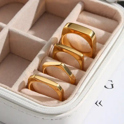 Geometric Lock Nuts Rings