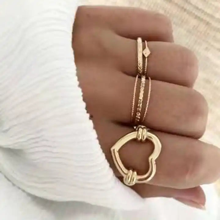 Simple Open Heart Ring