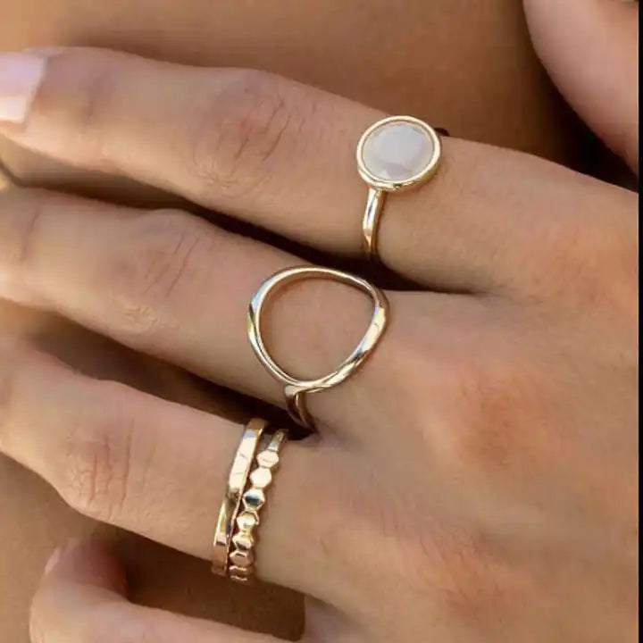 Geometry Circle Hollow Ring