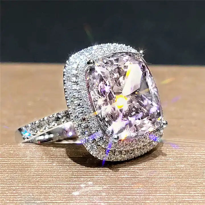 Zircon Square Teardrop Ring